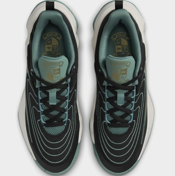 Nike Giannis Immortality 4 Women's sz 7.5 Kid's 6 Black Bicoastal Ivory & Gold - Picture 3 of 12